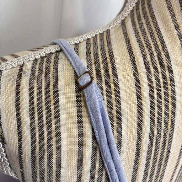 THML Santo Dress Womens Small Blue Tiered Spaghetti Straps Coastal Peasant Boho - Picture 7 of 11